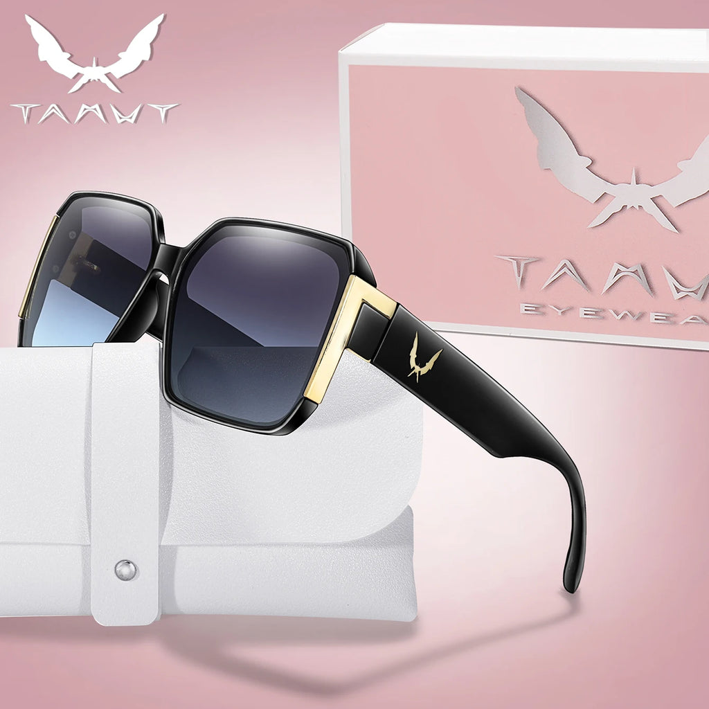 Fashion Sunglasses for Women Casual Square Shades with UV Protection for Daily wearing, Fishing, Driving, Golf, Travel With Box