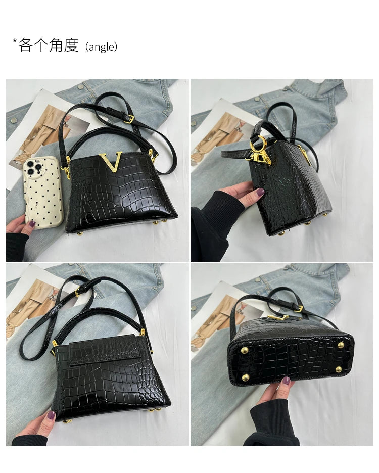 Mom' Bag Luxury Brand Ladies Messenger Bag In Leather - Famous Designer Elegant Tote Bag Popular Classic Design