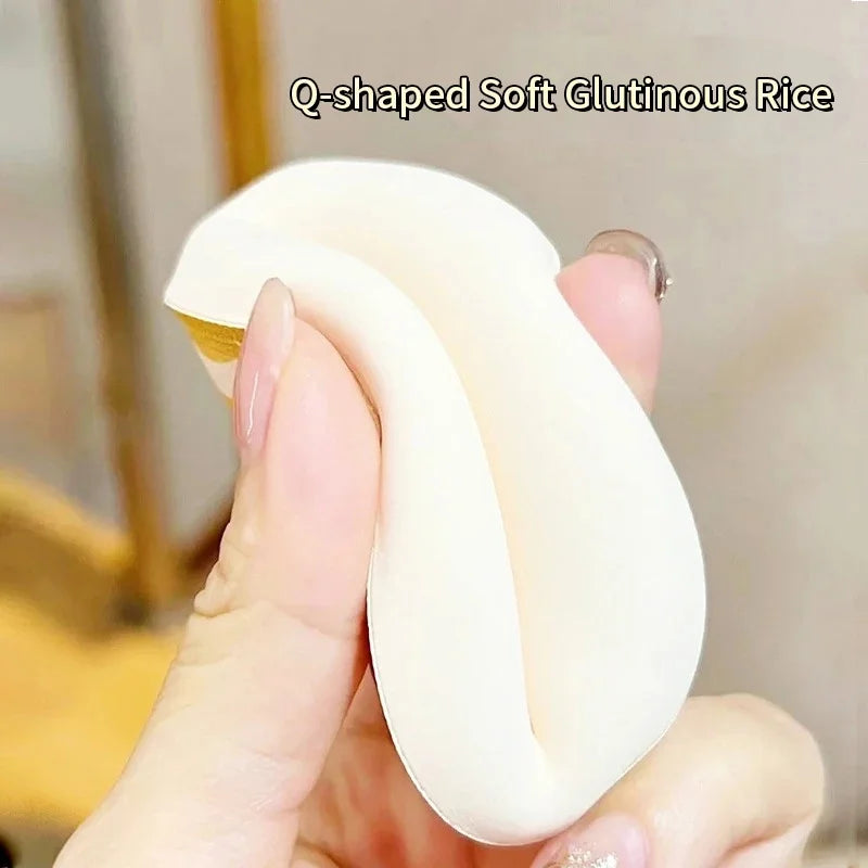 1/2pcs Air Cushion Cosmetic Puff Set With Storage Box Makeup Cotton Candy Sponge Soft Leather Clip Wet Dry Use Tools Maquiagem