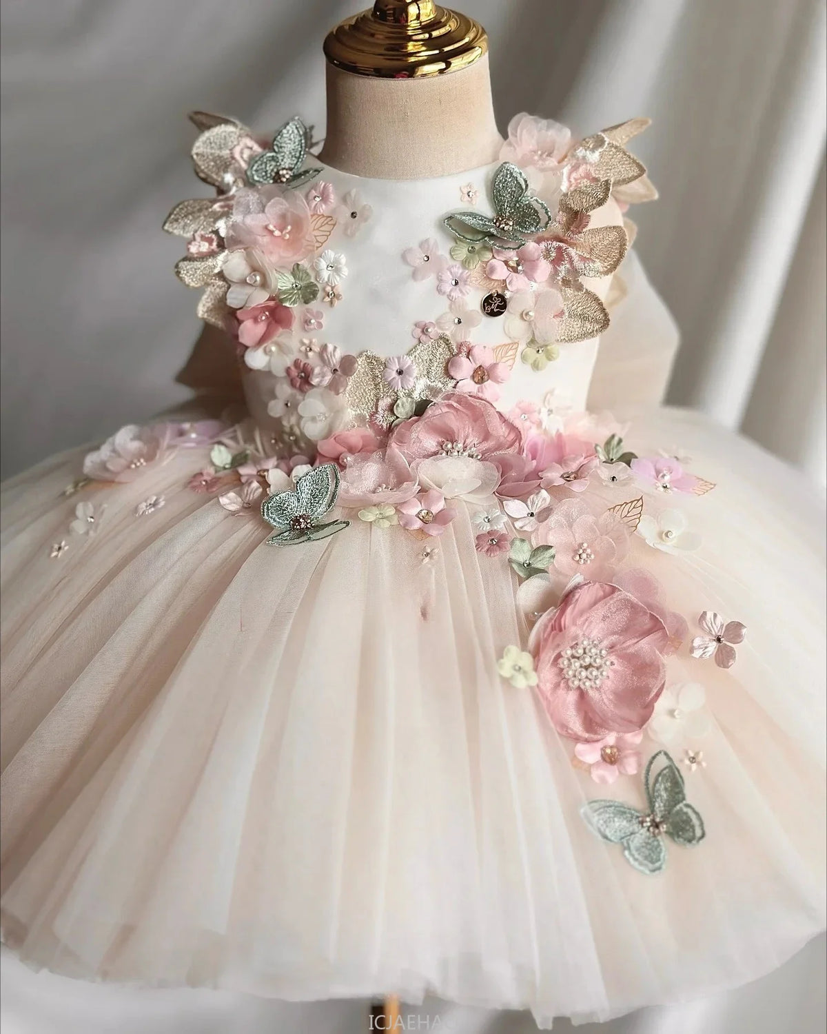 Wed Dress Summer Children Girls First Birthday Floral Princess Gown Costumes Flower Dresses Clothes Clothing Baby Kids Clothing