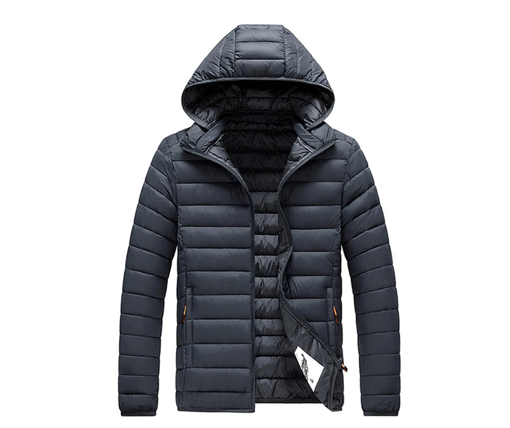 Winter Men's Warm Down Parkas Fashion Men Cotton Thick Hooded Coats Men Windbreaker Snow Thermal Padded Jackets Clothing 8XL
