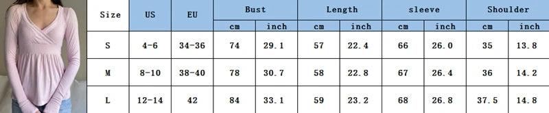 Women Fairy Y2k Cottage T-shirt Coquette V Neck Long Sleeve Babydoll Tees Autumn Spring Casual Pullovers Tops Vintage Clothes