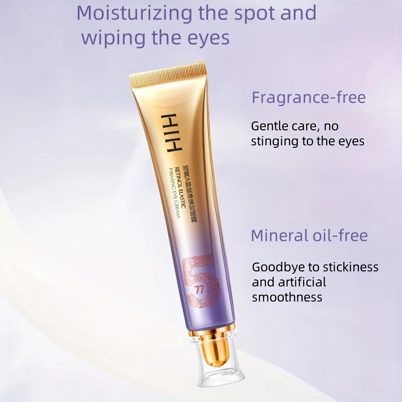 Retinol a Alcohol Firming and Elasticity-Enhancing Eye Cream, Moisturizing and Lightening Dark Circles, Overnight Eye Essence