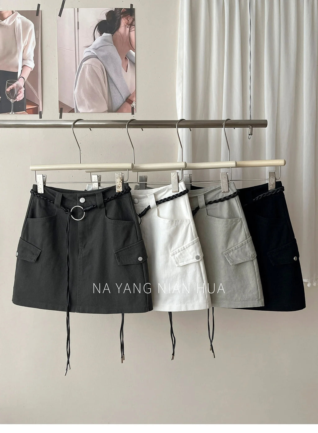 American Retro Versatile Denim Washed Cotton Workwear Mini Skirt Women Summer Korean Chic Bodycon Sexy A-Line Half-length Skirt