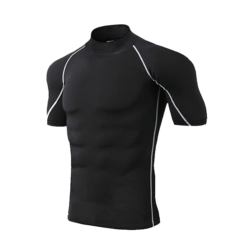 Compression T Shirt Men Quick Dry Short Sleeve Performance Tee For Fitness Enthusiasts