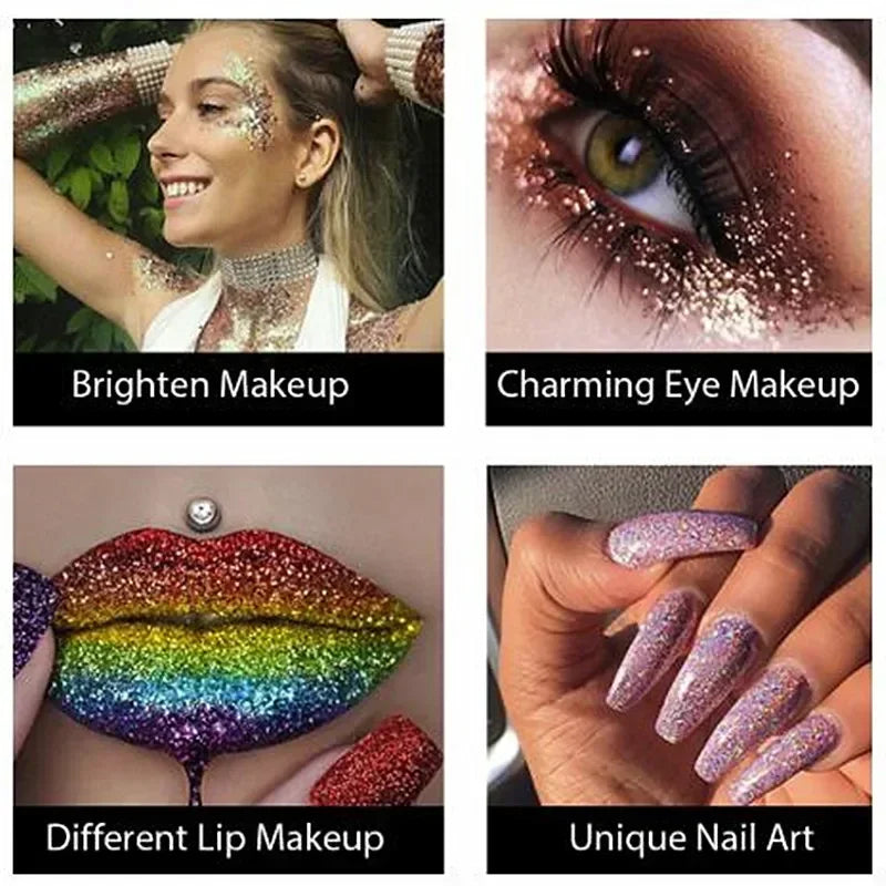 New Glitter Eye Shadow Professional Makeup Monochrome Shining Eyeshadow Sequins Universal Party Cosmetic