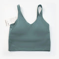 Lulu Flora Women's Yoga Sports Bra - U-Shaped Back Quick Dry Nylon