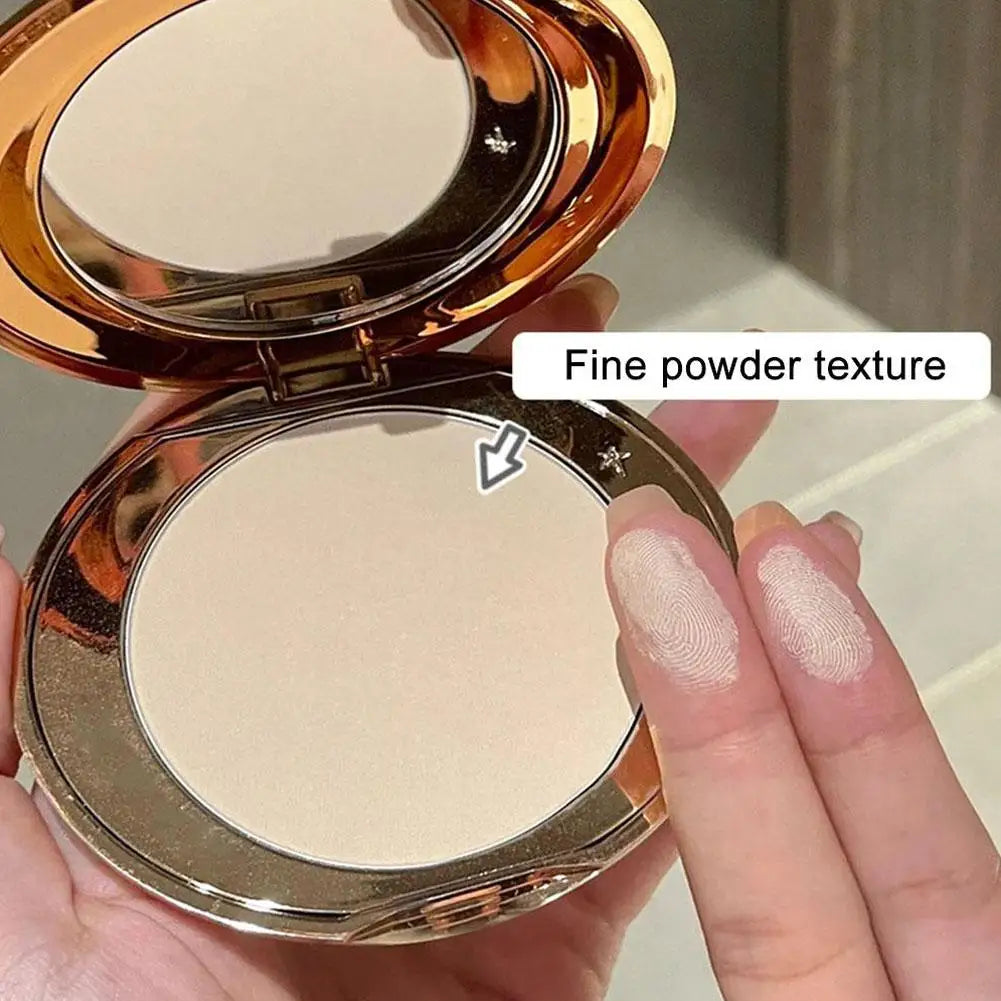 Soft Focus Pressed Powder Long Lasting Oil Control Setting Powder for Women Matte Texture Face Foundation Makeup Tool