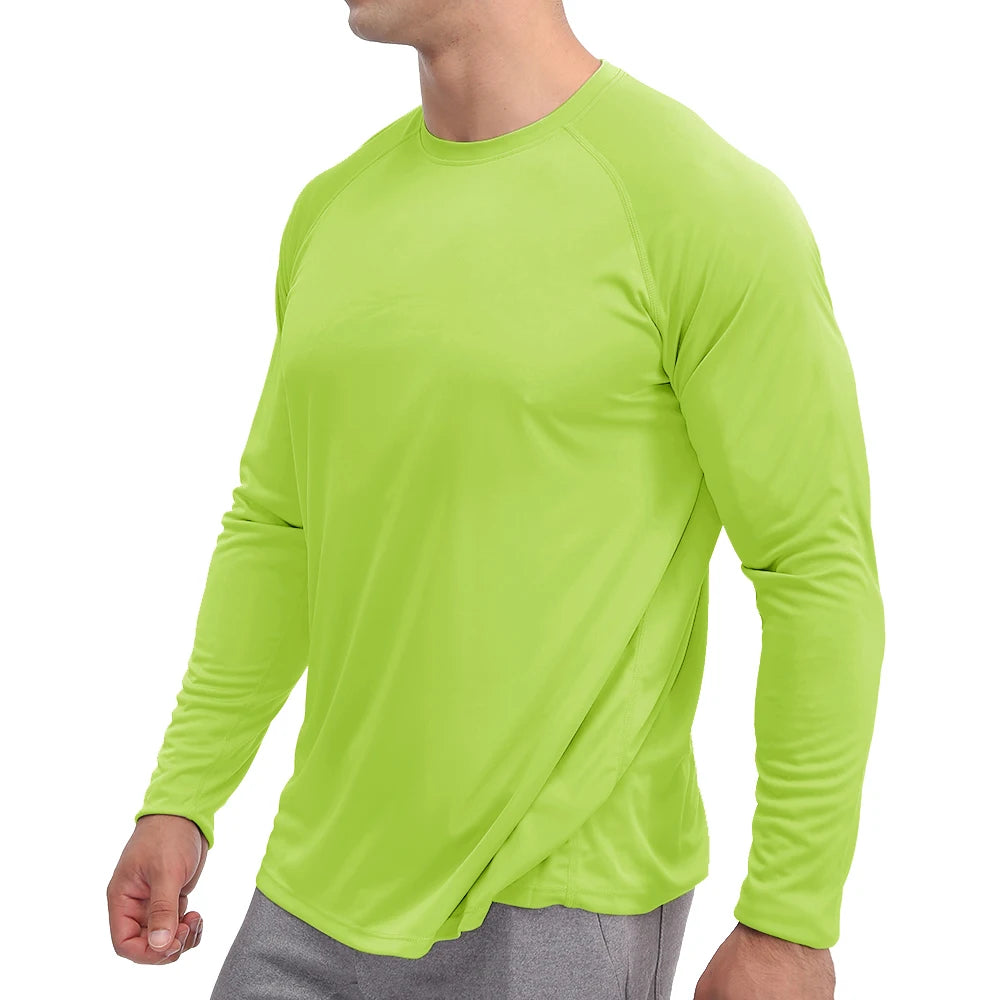 Tacvasen Sun Protection T-Shirts Summer Upf 50+ Mens Long Sleeve Quick Dry Athlectic Sports Hiking Performance T-Shirts Tee Tops