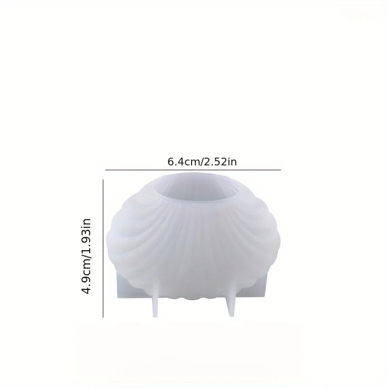 3D Shell Silicone Candle Mold For DIY Aromatherapy Wax Crafts Scented Candles Crafters