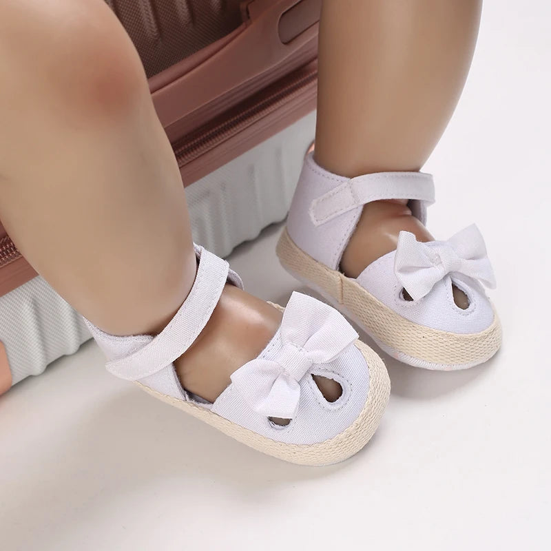 2025 New 0-18M Summer Newborn Baby Girls Boys Sandals Shoes Butterfly Flat With Heel Soft Bottom Anti Slip Shoes