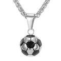 Sports Product Football Necklace With Stainless Steel Chain Necklace Football Boy'S Necklace For Men