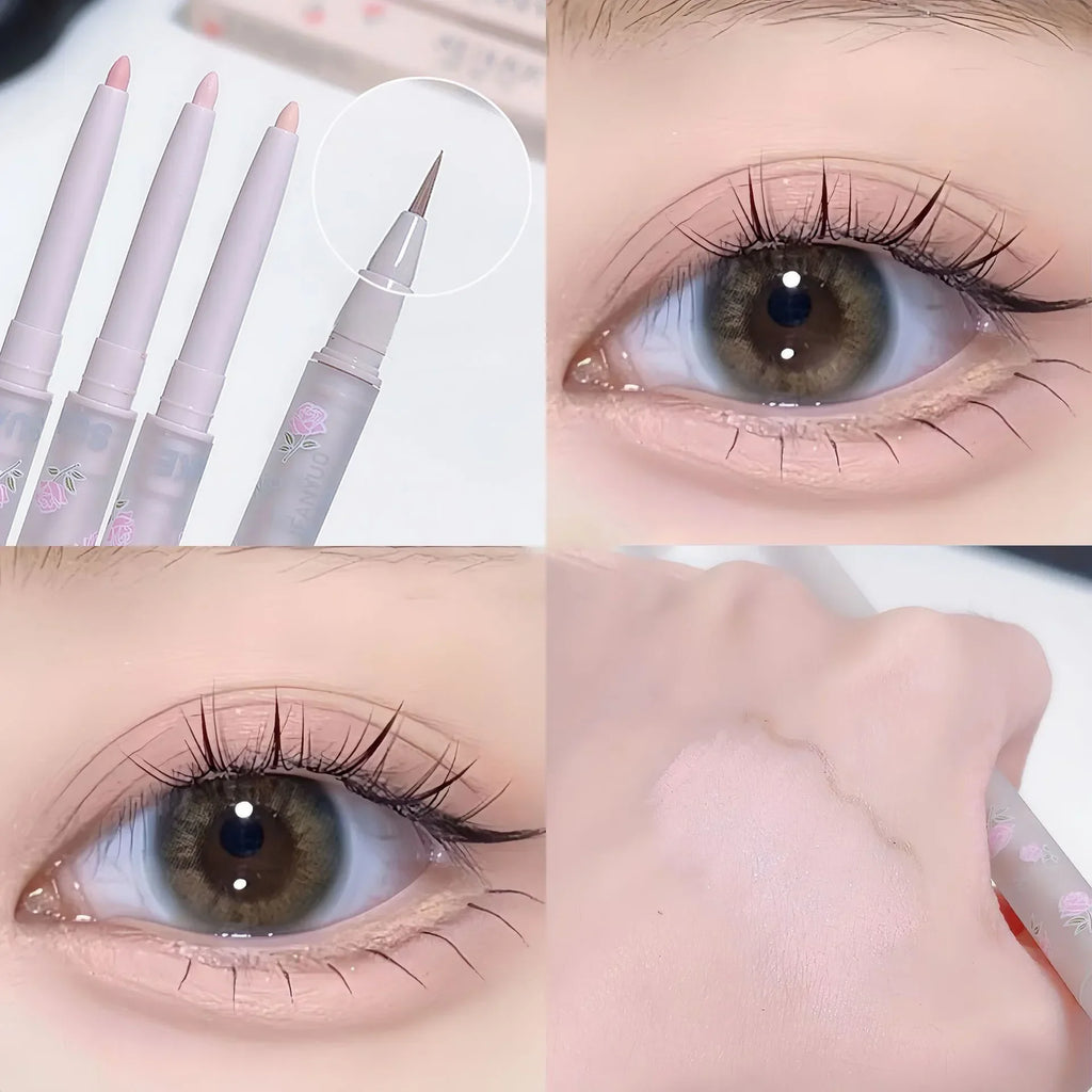 Pearlescent Lying Silkworm Pen Fine Liquid Eyeliner Matte Brighten Highlight Outline Lower Eyelid Gel Pencil Natural Eye Makeup