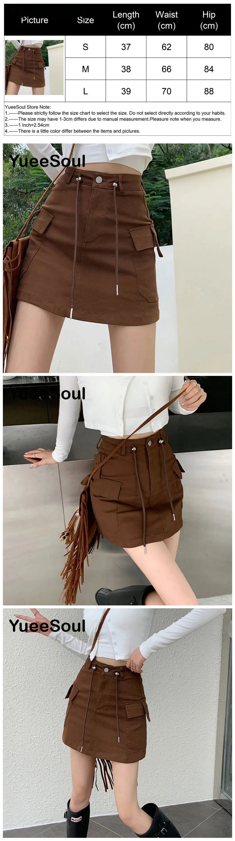Brown Mini Skirts 2023 New Y2K Vintage High Waist Women Pleated Skirt Chic Sweet Cute Preppy Style Casual 90s E Girl Dance Skirt