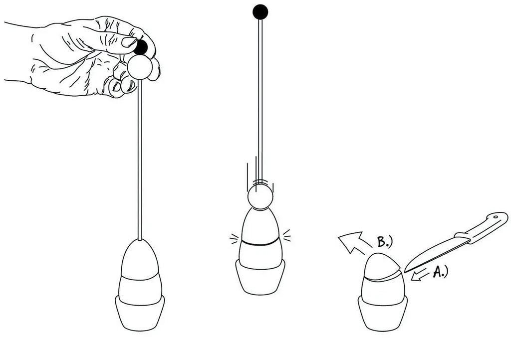 Cortador de cáscaras de huevo cocido de acero inoxidable, abridor de huevos duros, herramienta de cocina, accesorios, utensilio