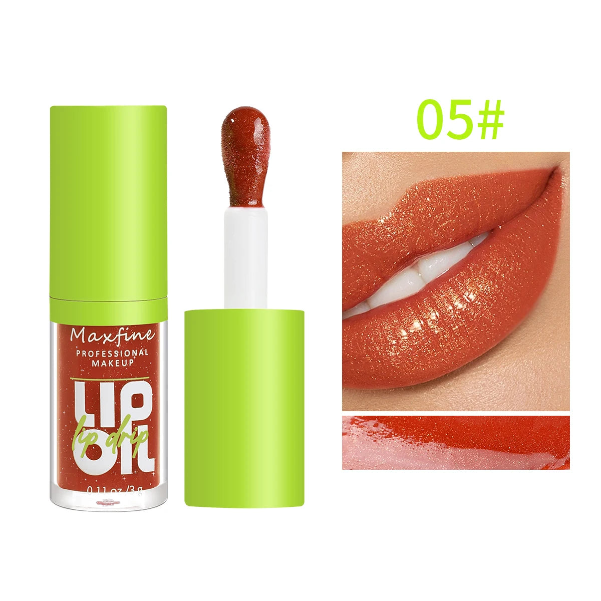 MAXFINE Moisturizing Lip Gloss - Luminous Transparent Lip Oil 3g