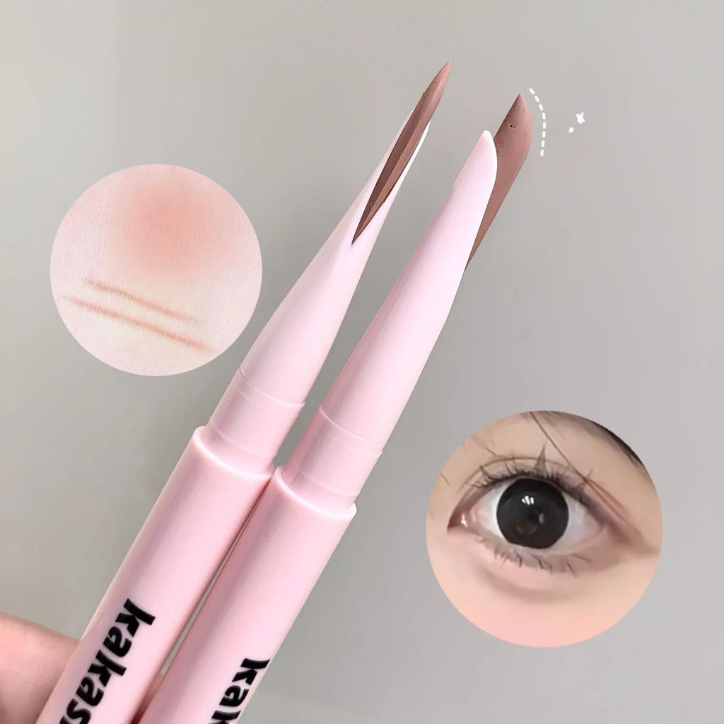 Meniscus Double-end Lying Silkworm Eyeliner Pencil Diamond Glitter Matte Eyeshadow Pen Brightening Cream Shadow Highligh Makeup