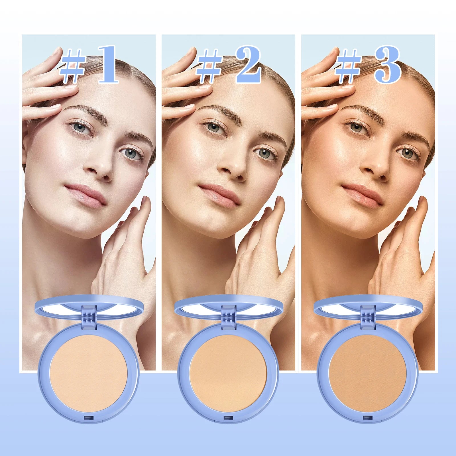 Matte Face Setting Powder Oil Control Waterproof Pore Blurring Makeup Finish Full Coverage Loose Powder For Oily Skin