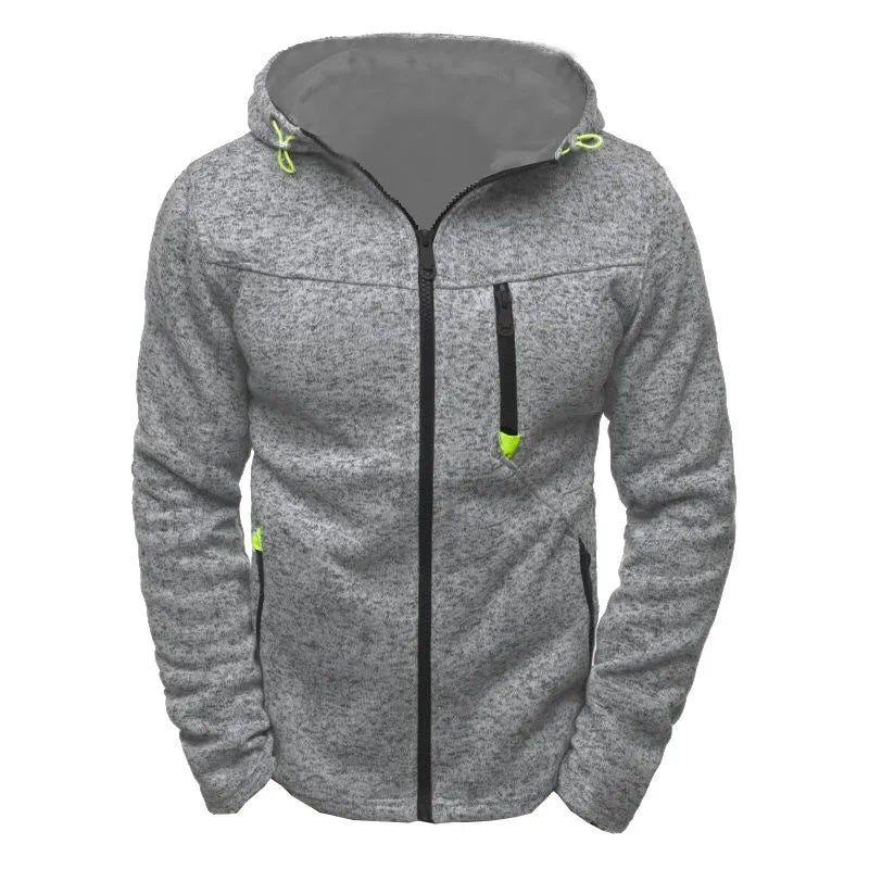 MRMT Men's Jacquard Fleece Hoodie - Zippered Casual Pullover