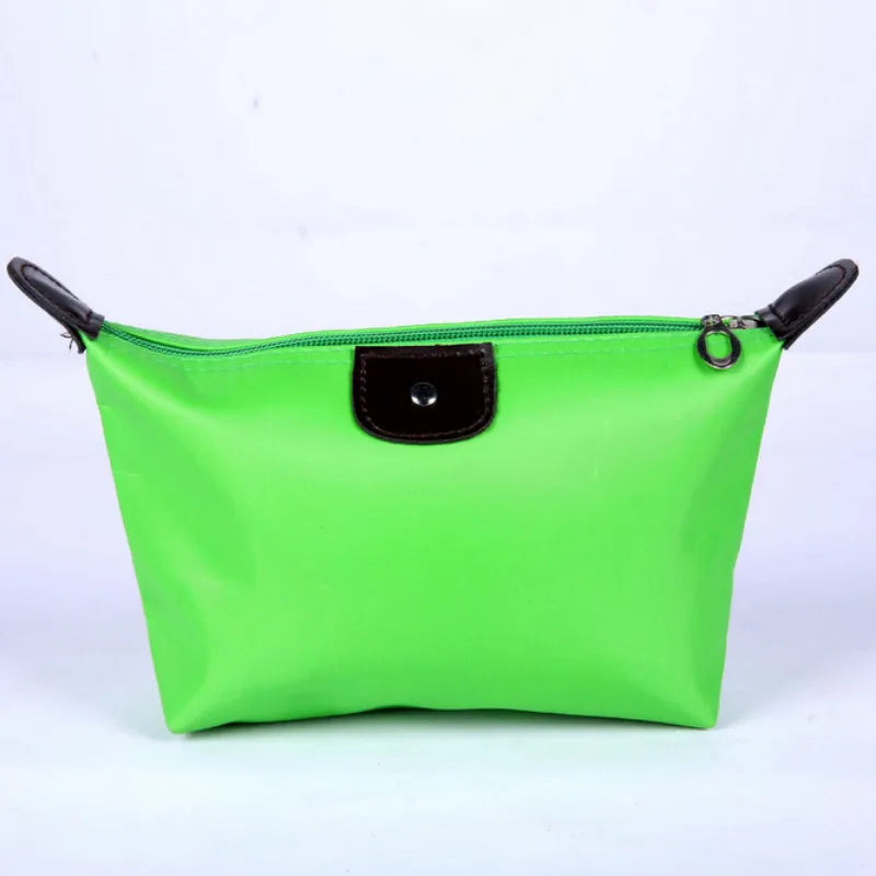 Korean Dumpling Cosmetic Bags Travel Handbag Portable Women'S Makeup Holder Toiletry Pouch Waterproof Candy Colored Beauty Purse