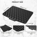 Tapete de silicona para cocina con diseño de drenaje incorporado, fácil de limpiar, adecuado para encimeras, fregaderos, refrigeradores