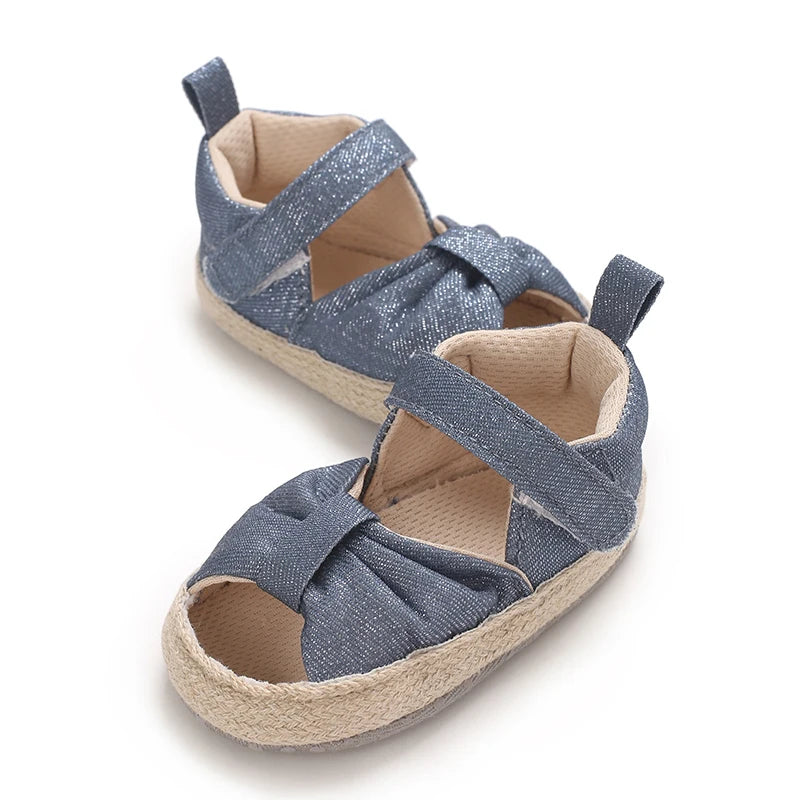 Baby Learning Walk Shoes,Back Zipper Summer Infant Sandals Soft Daily Wear Footwear for Newborn Baby Girls 0-1 Year