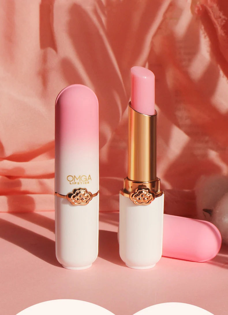 Color Changing Lipstick Moisturizing Lip Balm Nourising Long Lasting Aloe Vera Peach Gloss Natural Beeswax Lip Care Cosmetics