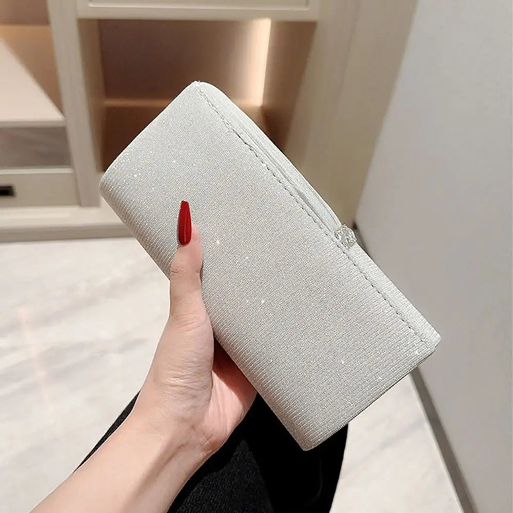 Luxury Glitter Evening Bags Chain Banquet Handbags Sequins Clutches Women Ladies
