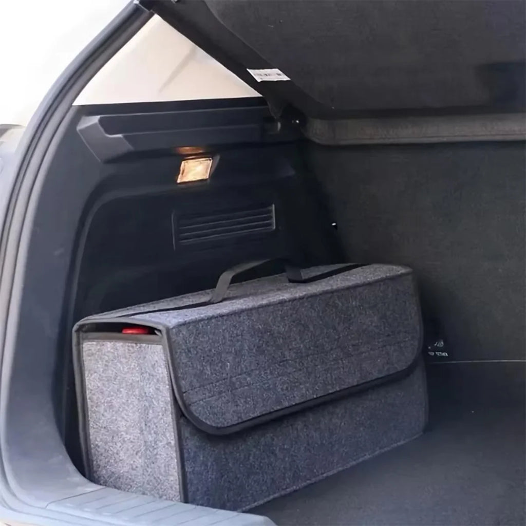 Soft Felt Car Trunk Storage Box – Large Capacity Organizer Bag
