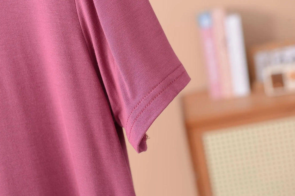 XL-8XL Sleepwear Women's Nightgowns Casual Short Sleeve Cotton Night Dress Plus Size Summer Nightshirt Ladies Sleep Wear Shirt