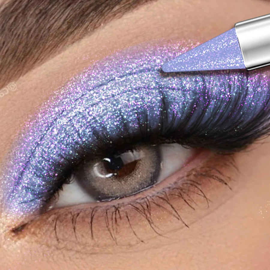Waterproof Eyeshadow Sticks Set 12 Colors Long Lasting High Pigment Shimmer Metallic Glitter For Bold Eye Makeup Lovers