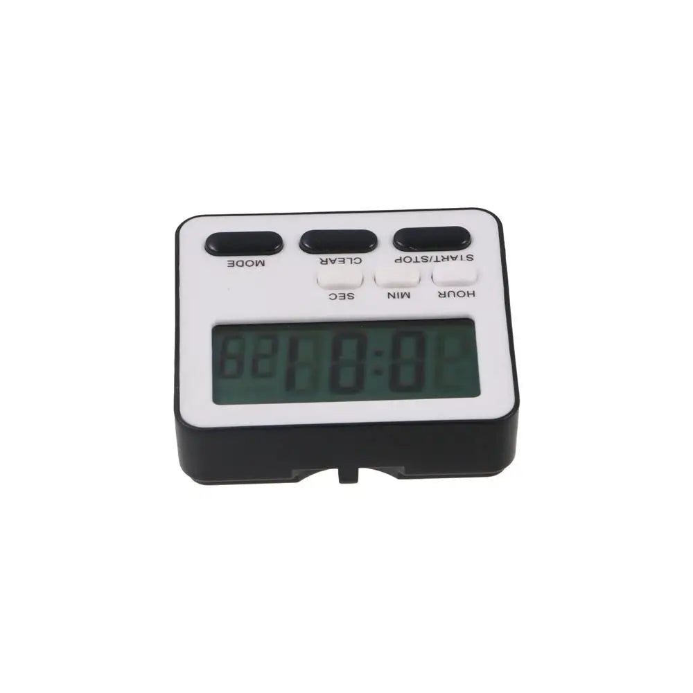 Kitchen Timer and Stopwatch with Flashing Light Alarm