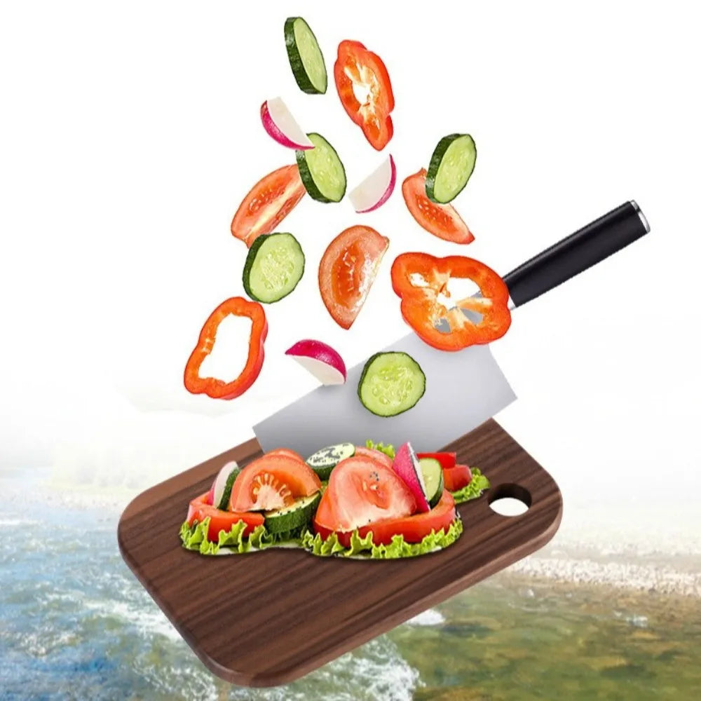 Wooden Outdoor Cutting Boards Double-sided Portable Fruit Cutting Board Walnut Camping Kitchenware For 800/1000ml Lunch Box