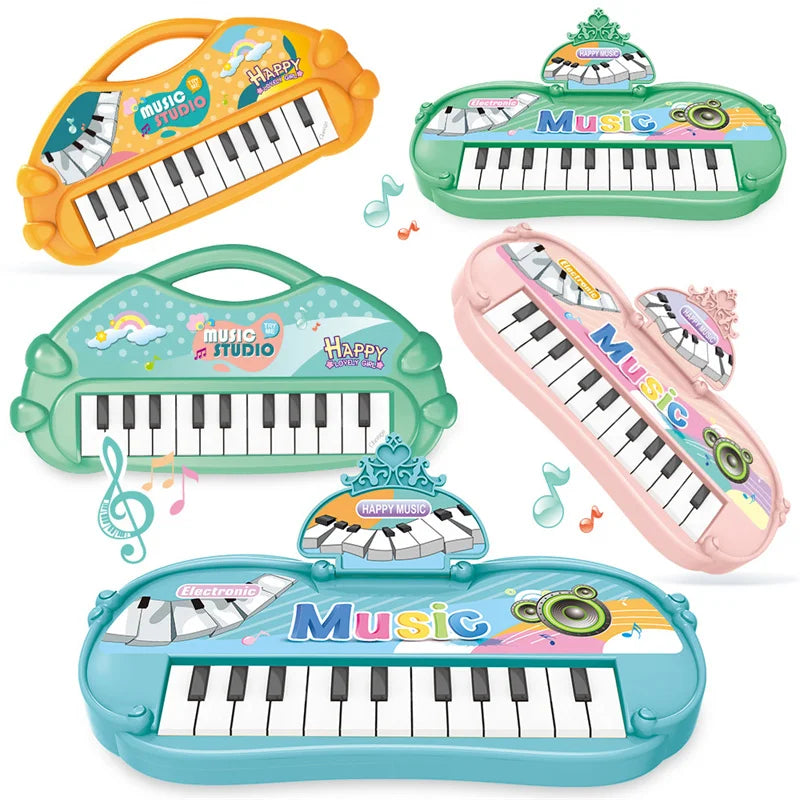 Electronic Piano Toys 13 Key Portable Music Piano Toy Electronic Musical Instrument Toys Multifunctional Kids Music Learning Toy