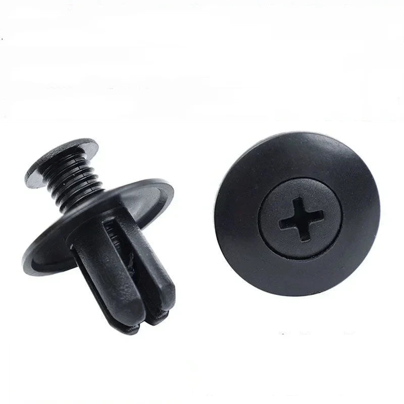 20-100pcs Plastic Rivets Fasteners Screw 8mm Car Bumper Fender Trim Panel Retainer Fasteners Clips Car Accessories