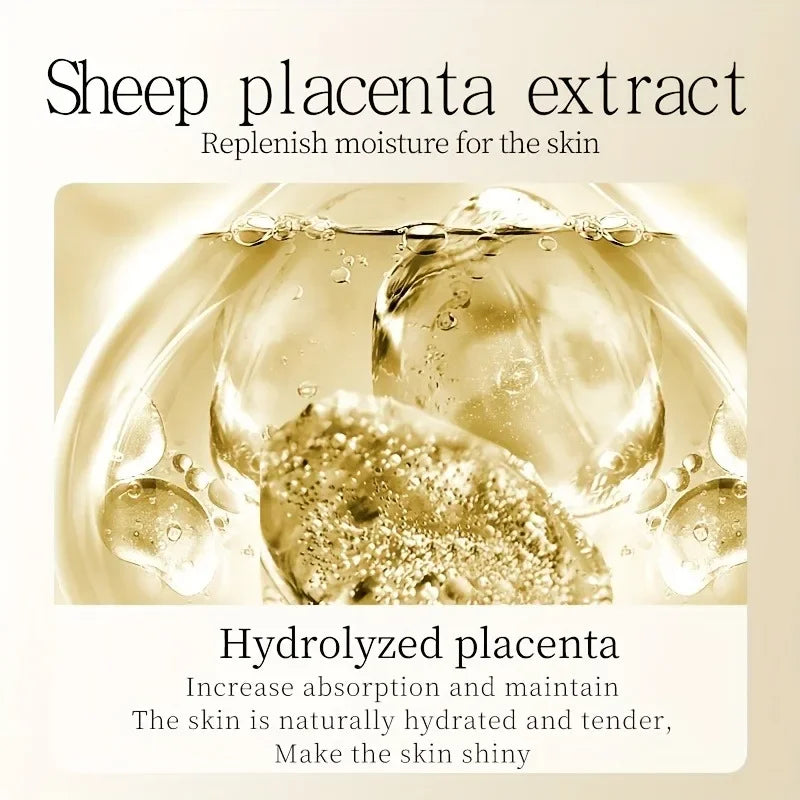 6 PCS Sheep Placenta Skincare Gift Set - Active Firming Hydrating Anti-Aging Facial Care,Toner,Essence Cream for Mothers & Gifts