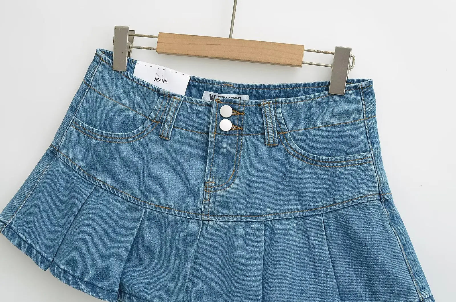 4 colors 2025 Y2K Low Waist Pleated Mini Skirt American Retro Women Package Hips Ruffles Short Skater Skirts With Shorts lining