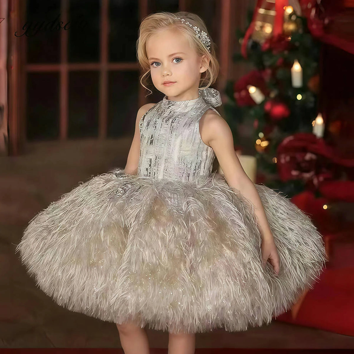 Girls' Birthday Party Princess Dress, Children's Important Holiday Piano Performance Costume, Flower Girl Wedding Dress, Dress