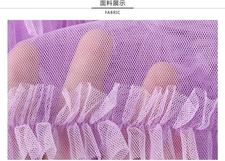 Summer Fashion Irregular Cake Tulle Skirt Women Sweet Midi Long High Waist A-line Skirt Female Mesh Party Evening Skirt
