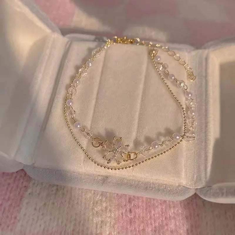 Trendy Lady Bracelet Alloy Women'S Love Butterfly Hand Jewelry Accessories Casual Bracelet Chain Gifts For Friends