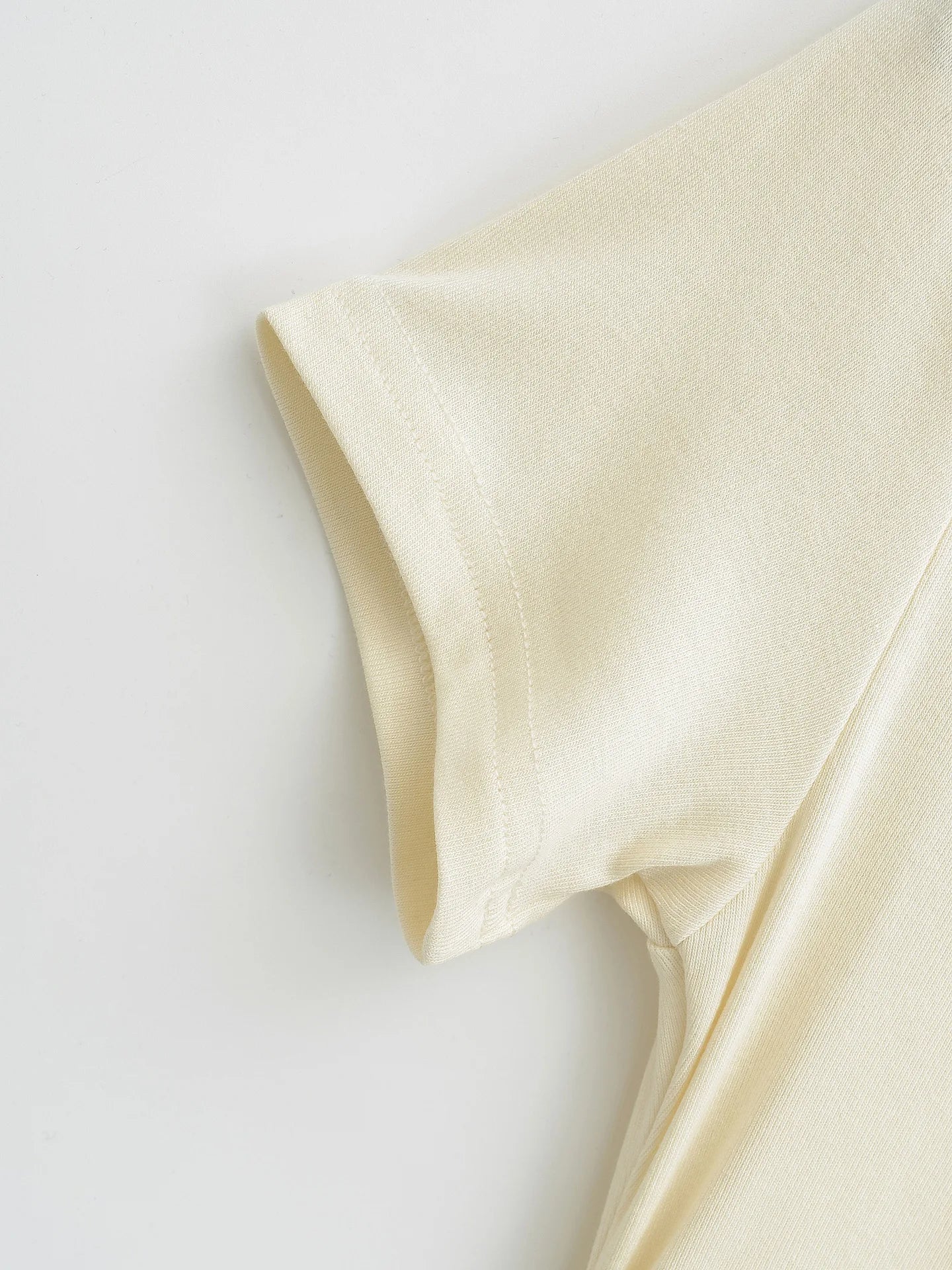 Slim Fit Asymmetric Shoulder T-Shirt Women's Summer Short Sleeve Top with Sash Street Style Sexy Trendy Pure Desire Design
