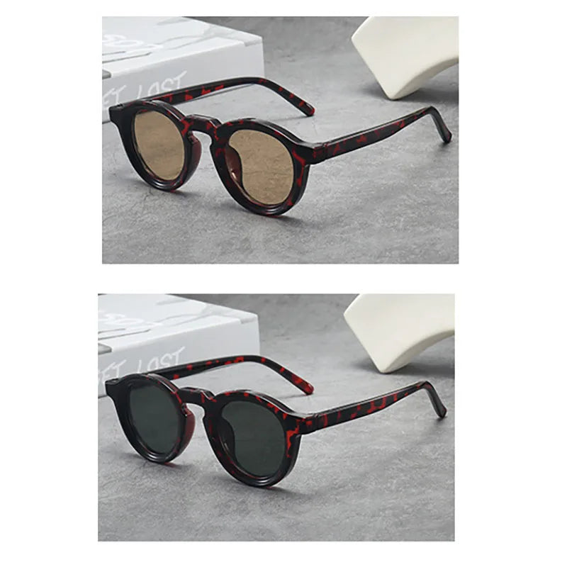 Fashion Luxury Brand Sunglasses Round Retro Sun Glasses Trendy Designer Sunglasses Premium Anti-Uv Sun Glasses