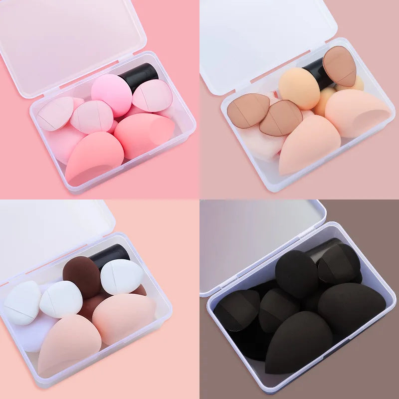 12pcs Makeup Sponge set Beauty Egg Soft Cosmetic Puff Foundation Sponges Powder Puff Women Make Up Accessories Beauty Tools