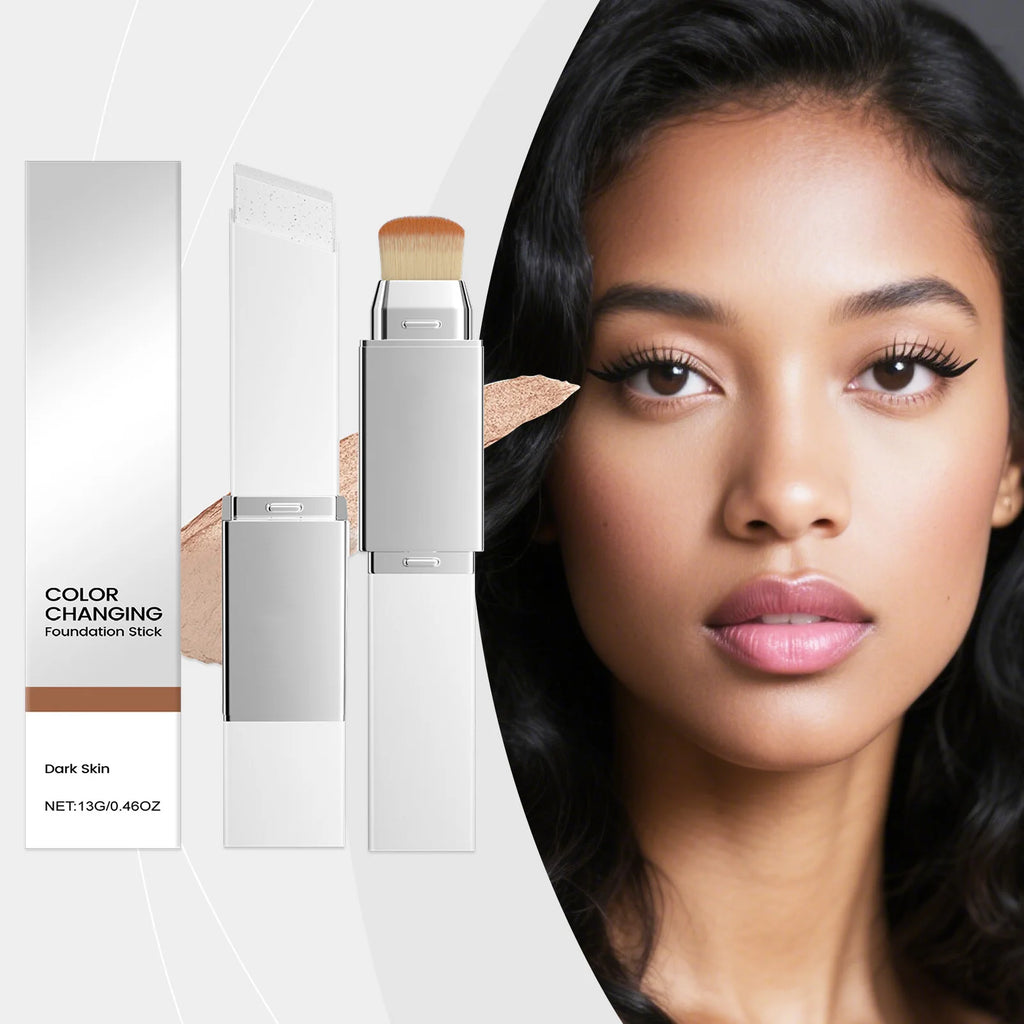 AMZ 13g Darkening Skin Blotting Duo-Action Foundation Stick is a Natural, Moisturizing, Refreshing, Lightweight