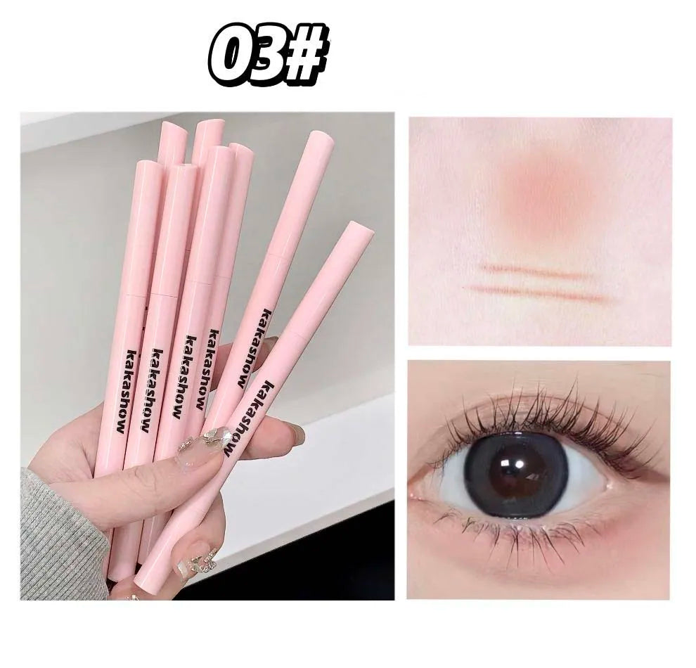 Meniscus Double-end Lying Silkworm Eyeliner Pencil Diamond Glitter Matte Eyeshadow Pen Brightening Cream Shadow Highligh Makeup