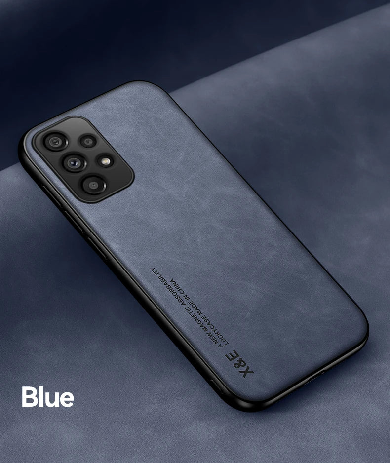 Hidden Iron Plate Magnetic Frosted Leather Phone Case For Xiaomi 17 Pro Max 15T 15 14 14T 13 13T 12 12T 11 11T Pro Back Cover