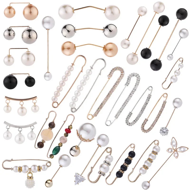 Detachable Metal Pins Fastener Pants Pin Exquisite Elegant Brooches For Women'S Sweater Cardigan Clip Coat Summer Dress Jewelry