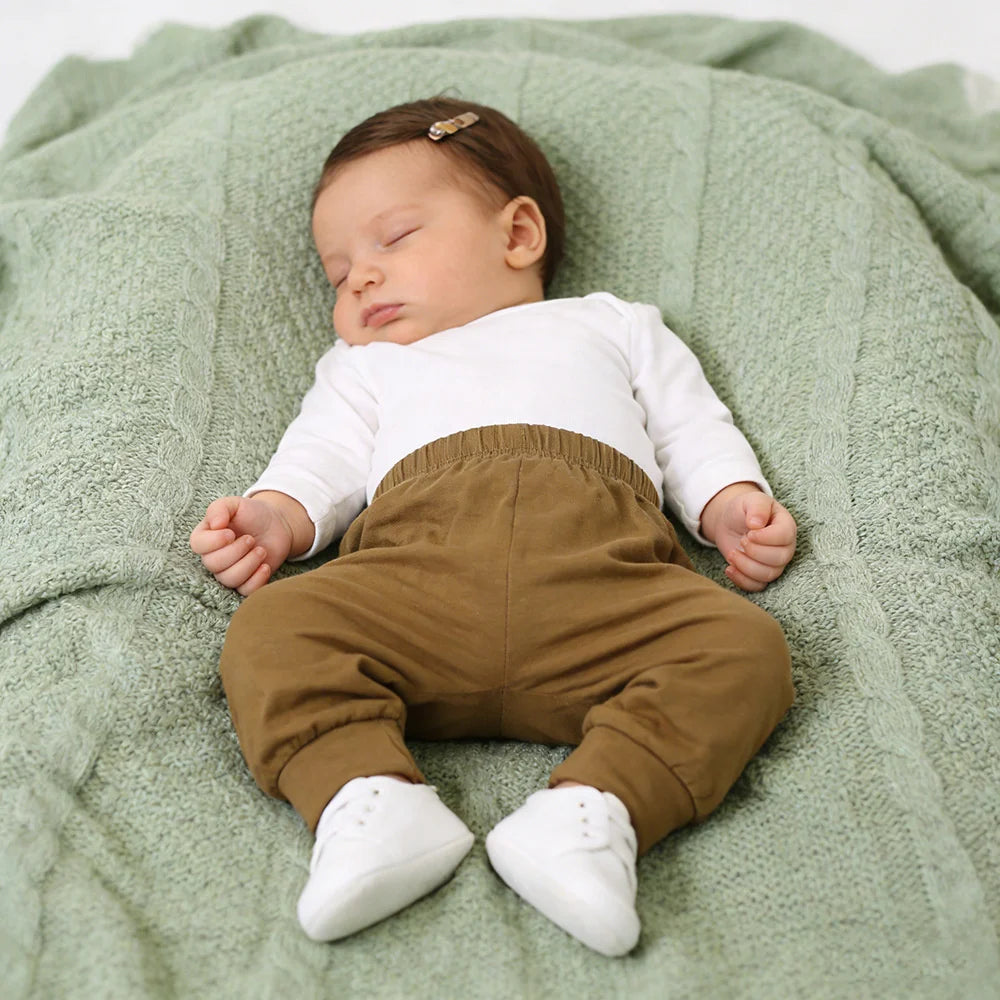 Toddler Baby Bamboo Fiber Summer Pants Solid Boys Girls Casual Clothes 3M-3T Unisex Infant Kids Lounge Pants For Korean
