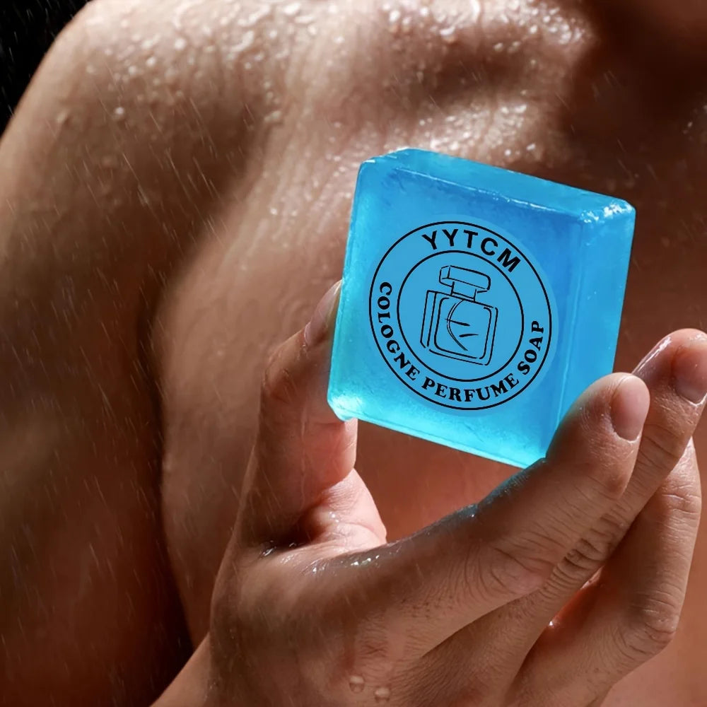 Men's Cologne Handmade Soap – Essential Oil Fragrance Bar for Face & Body (70g)