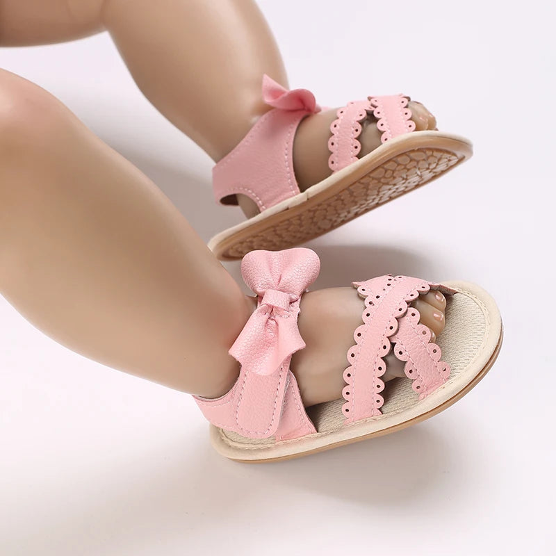 Summer newborn children's shoes, girls' sandals, children's shoes, outdoor casual walking shoes, 0-18 months old